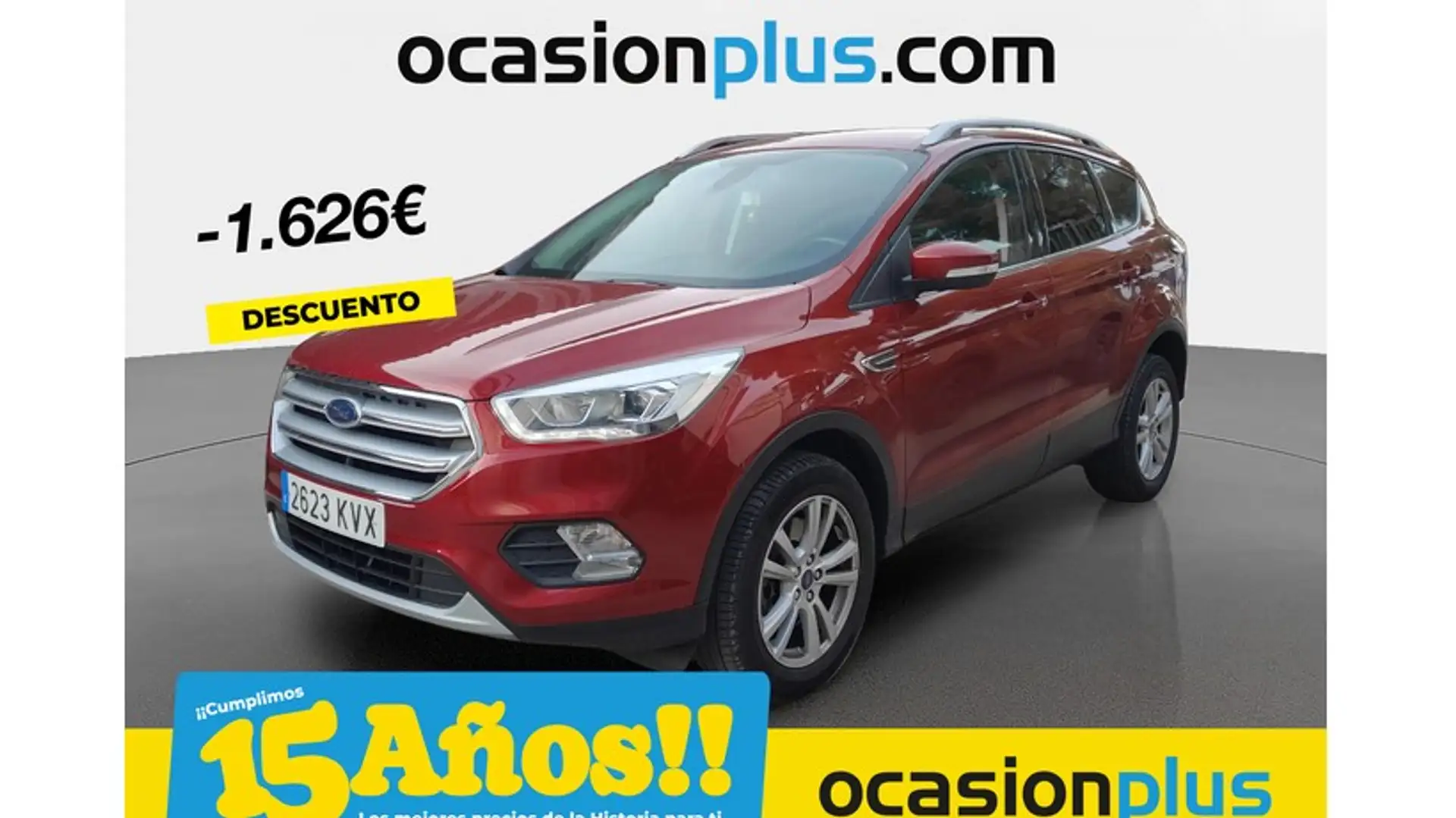 Ford Kuga 1.5TDCi Auto S&S Trend+ 4x2 120 Rood - 1