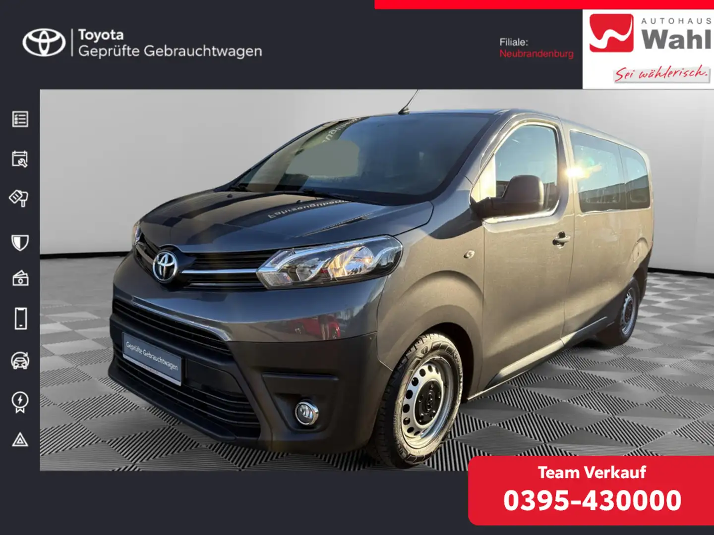 Toyota Proace 1.5 L1 Kombi Comfort Grigio - 1