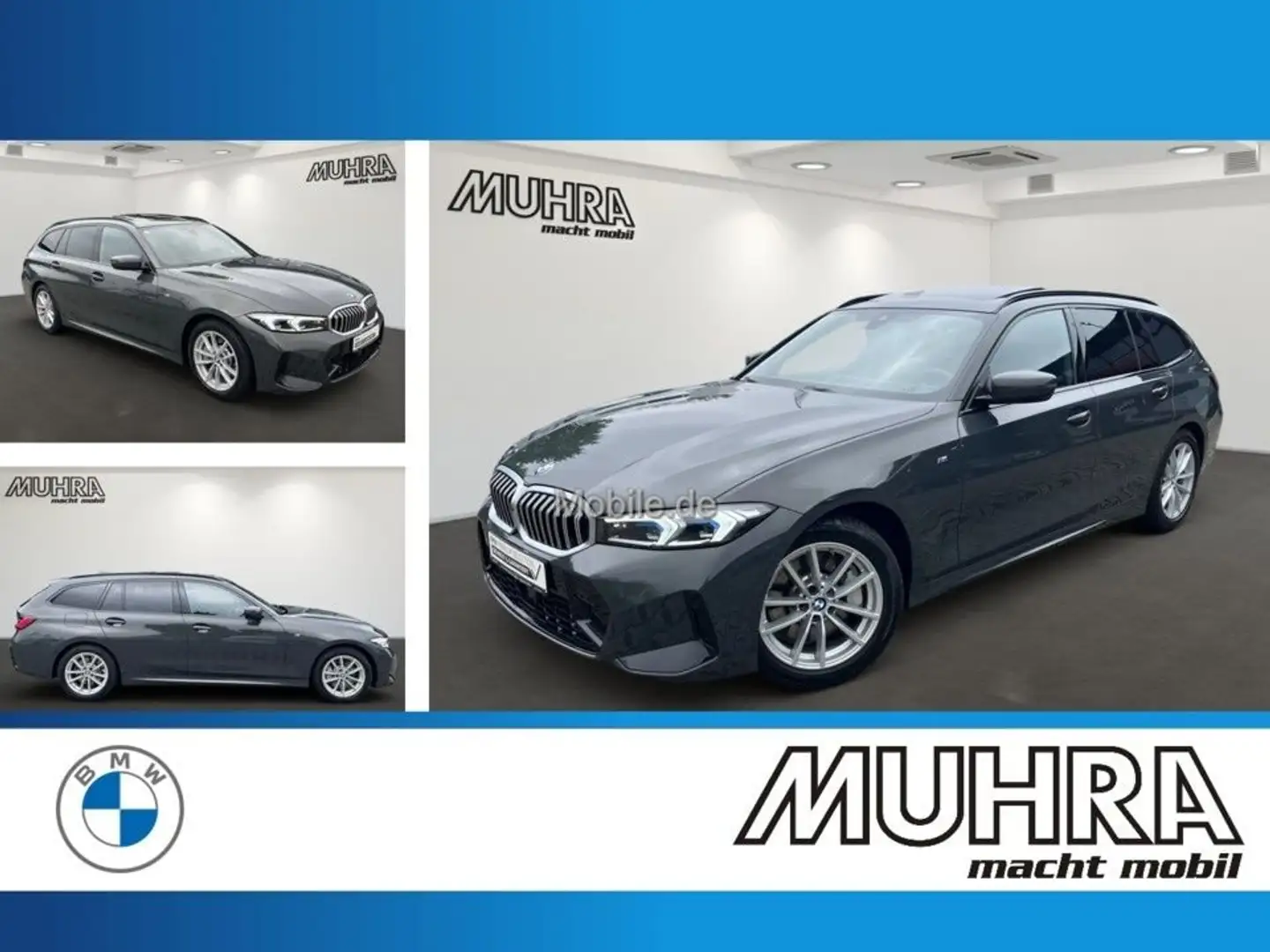 BMW 330 d xDrive Touring M Sport FACELIFT AHK Pano ACC HUD Grau - 1