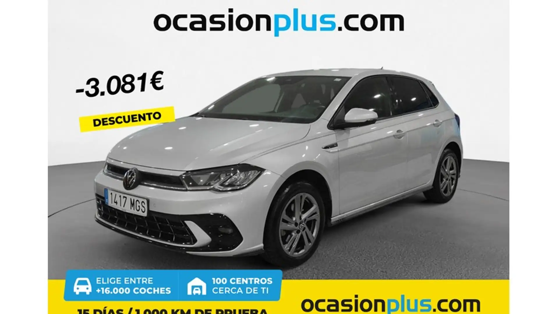 Volkswagen Polo 1.0 TSI R-Line DSG 81kW Silber - 1