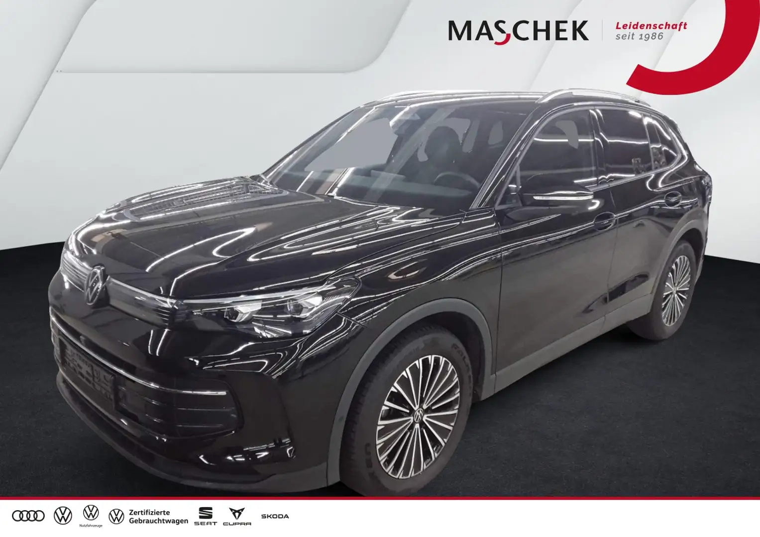 Volkswagen Tiguan Goal 1.5 l eTSI DSG AHK Kamera Navi Sitzh. Schwarz - 1