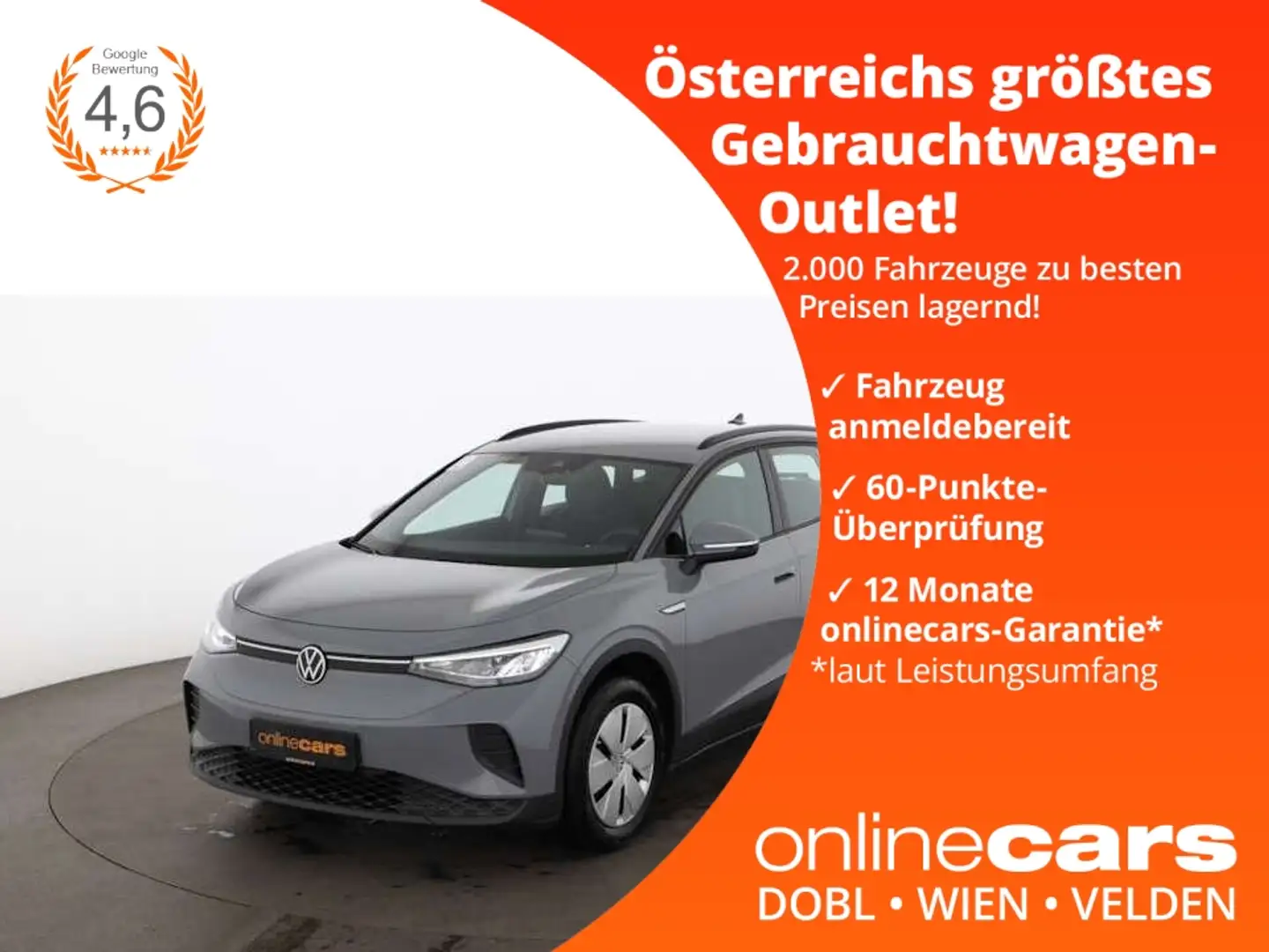 Volkswagen ID.4 Pure 52kWh Aut LED APP-CONNECT NAVI ASSIST Grau - 1
