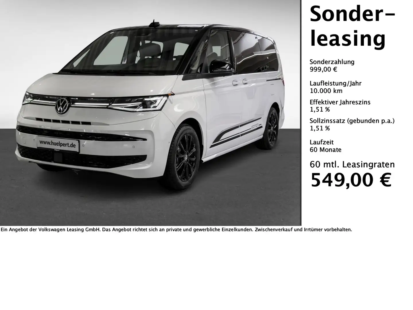 Volkswagen T7 Multivan 2.0 TDI lang EDITION DSG AHK PANO Standhzg. MAT... Noir - 1