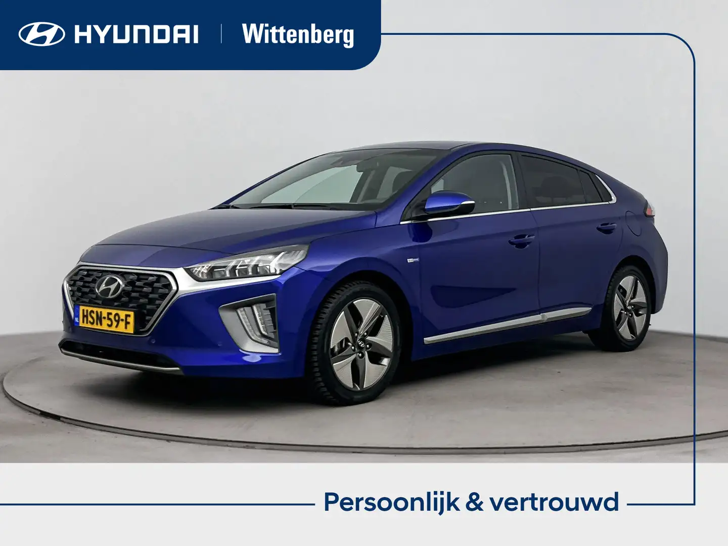 Hyundai IONIQ 1.6 GDi Premium - Plus Sky | Lage km-stand! | Leer Blauw - 1