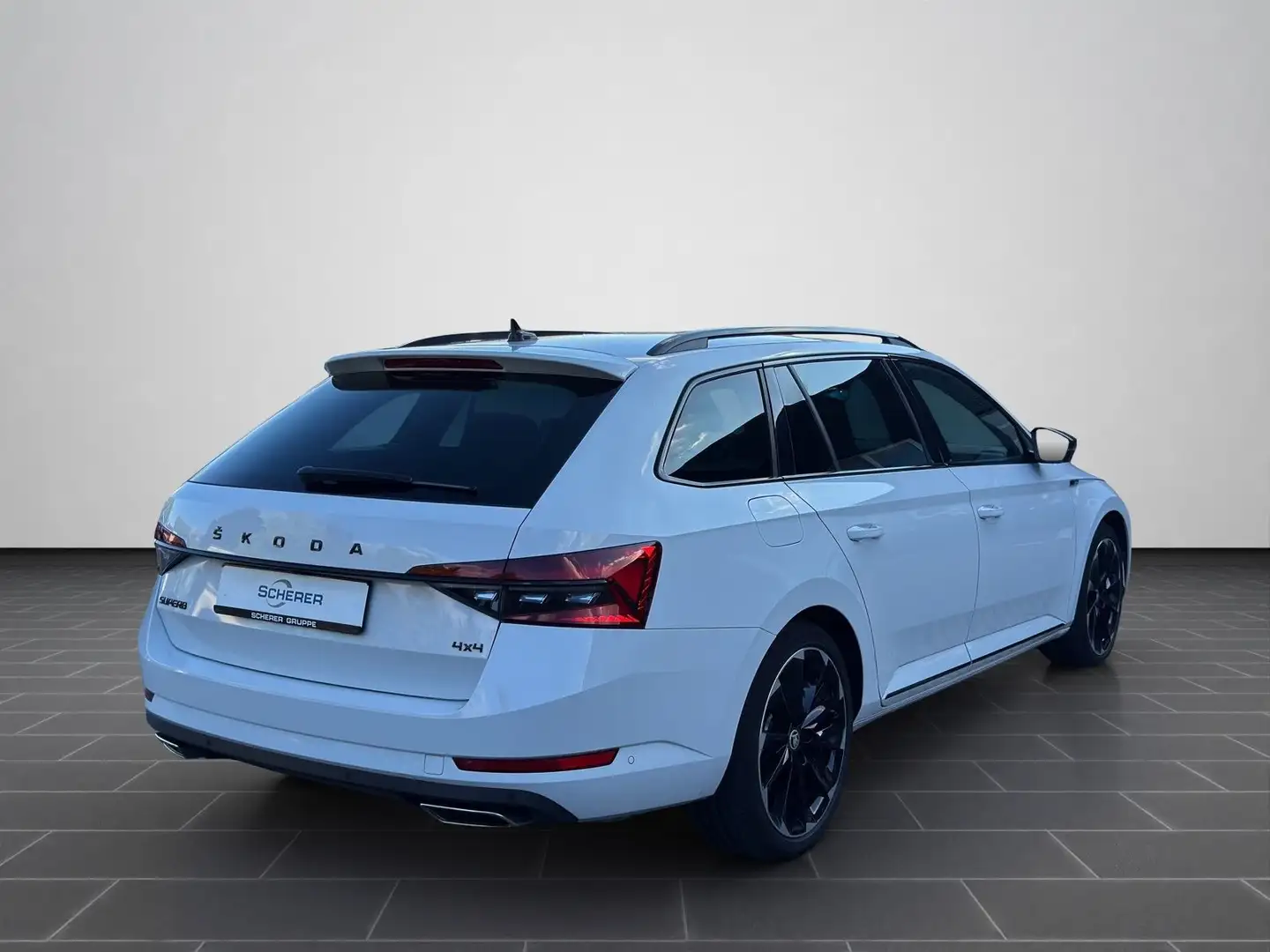Skoda Superb Combi 2.0 TSI 4x4 Sportline MATRIX AHK ST Weiß - 2