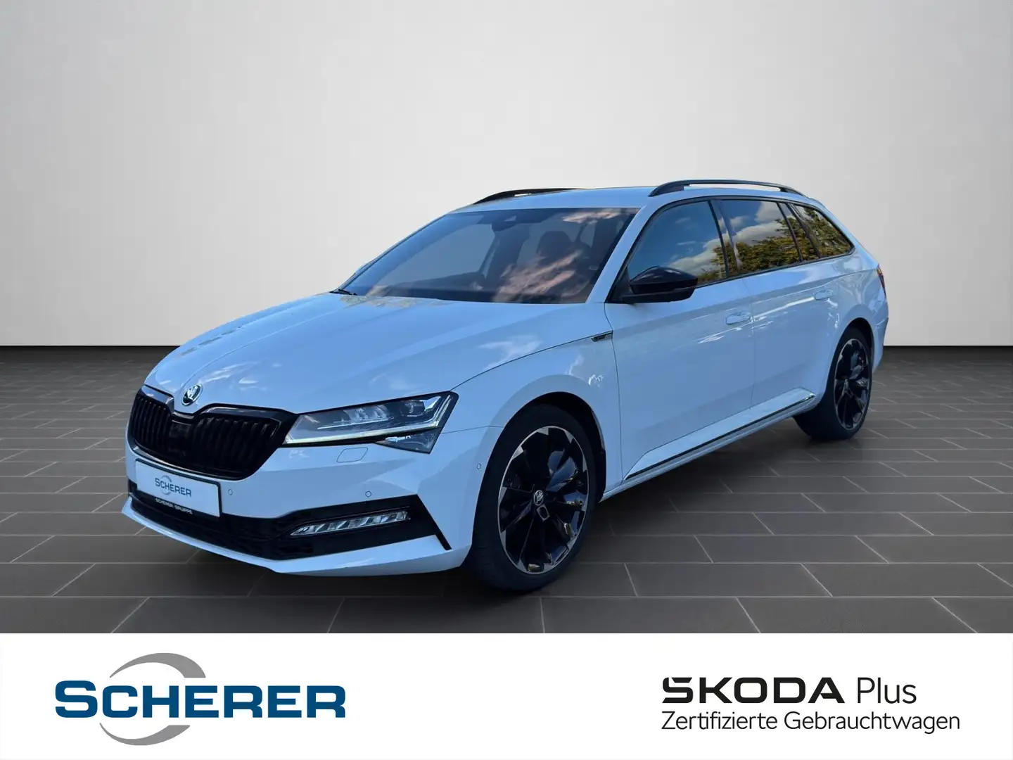 Skoda Superb Combi 2.0 TSI 4x4 Sportline MATRIX AHK ST Weiß - 1