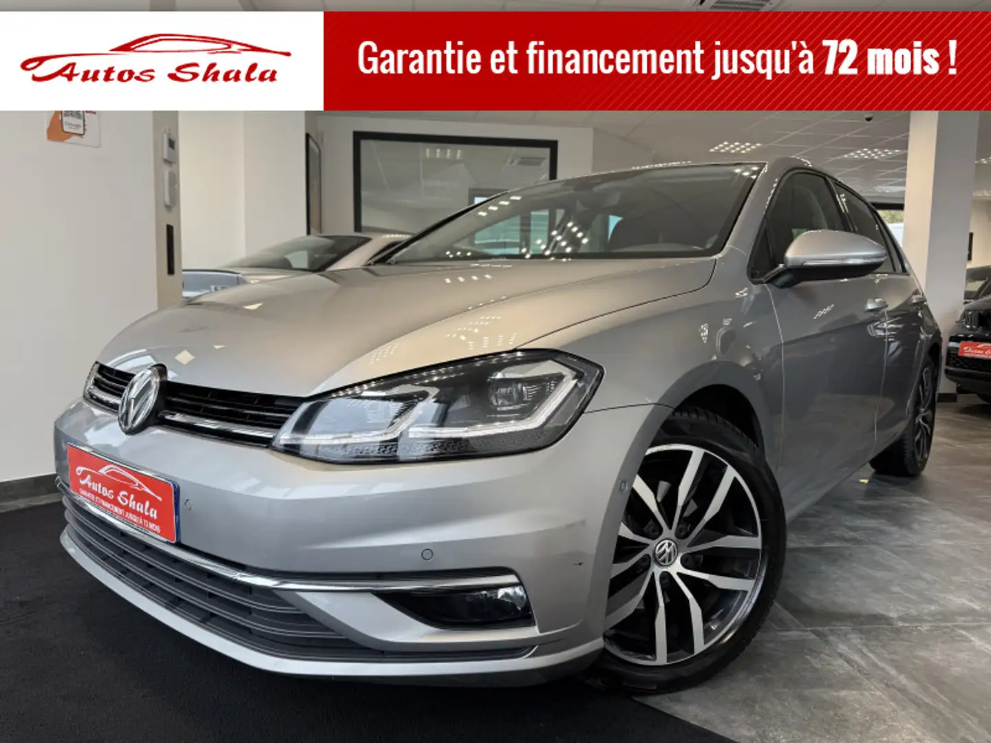 Volkswagen Golf 2.0 TDI 150CH FAP CARAT EXCLUSIVE DSG7 5P Grijs - 1