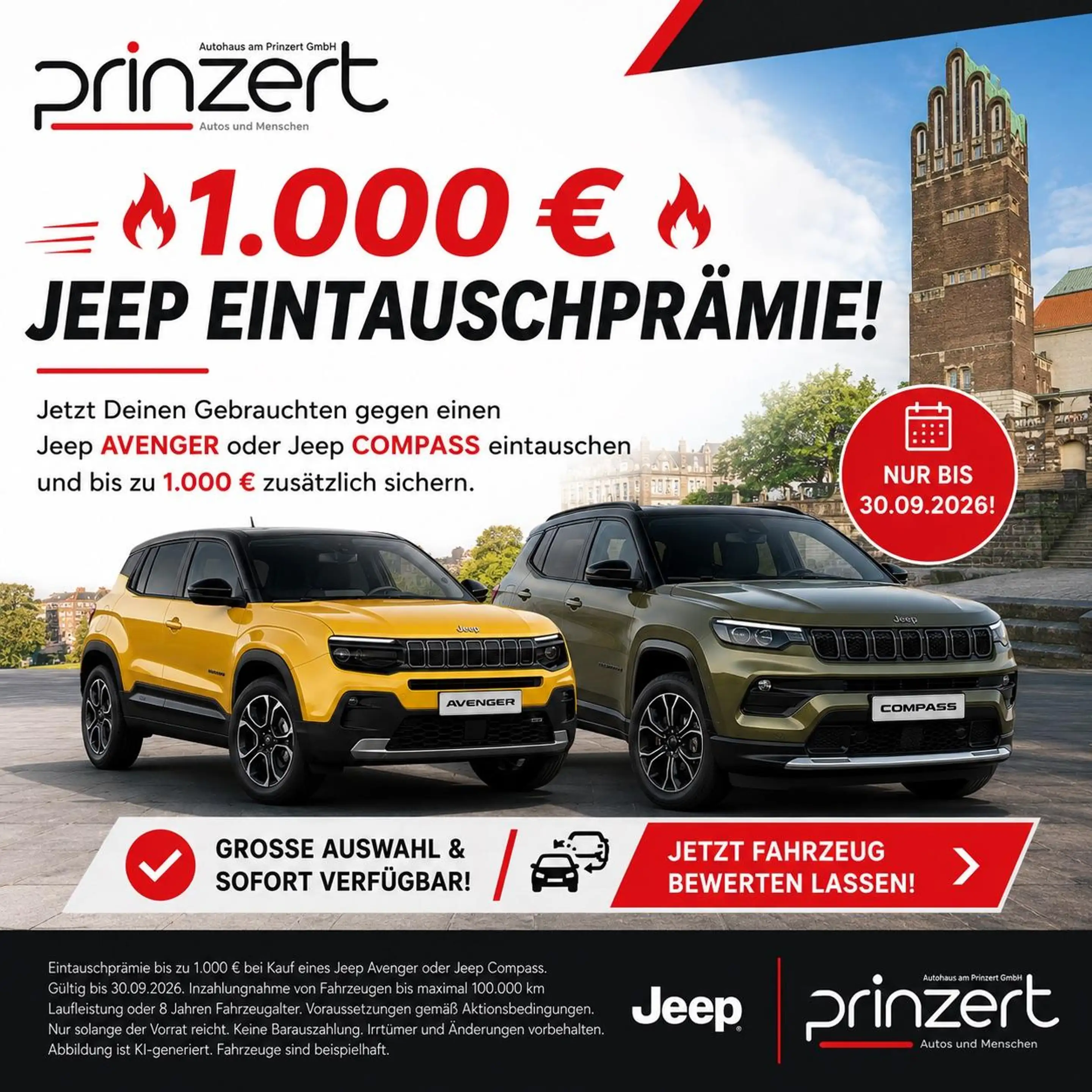 Jeep Avenger 1000,- Euro Prämie! Avenger 1.2 GSE Turbo "Altitud — photo 2