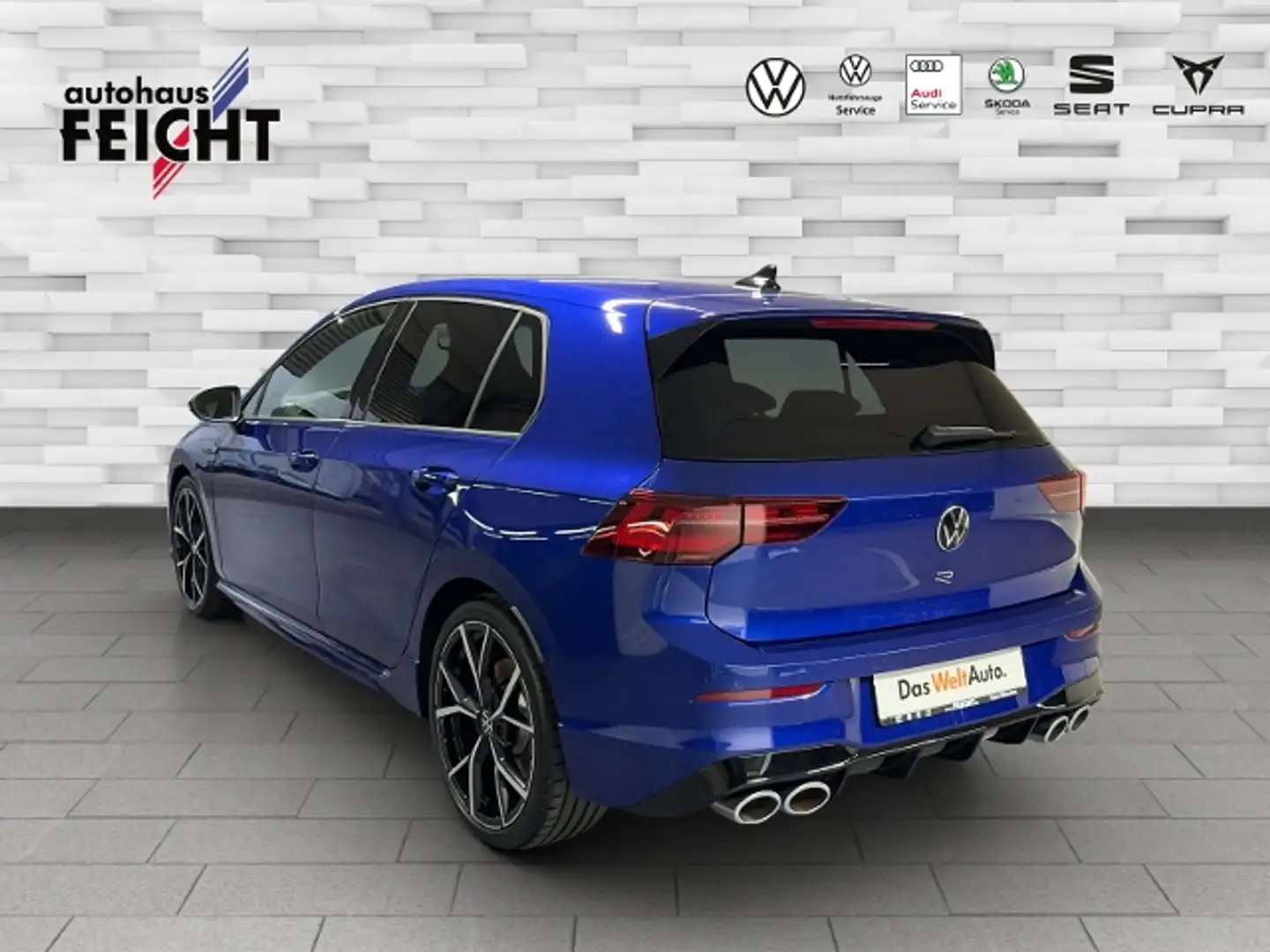 Volkswagen Golf VIII R 2.0 TSI 4Motion+NAVI+RFK+LED+APP-CO. Blauw - 2