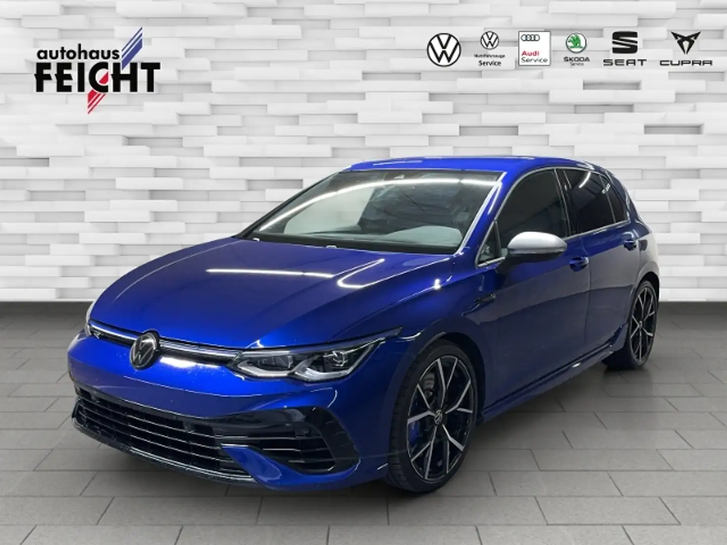 Volkswagen Golf VIII R 2.0 TSI 4Motion+NAVI+RFK+LED+APP-CO. Blauw - 1