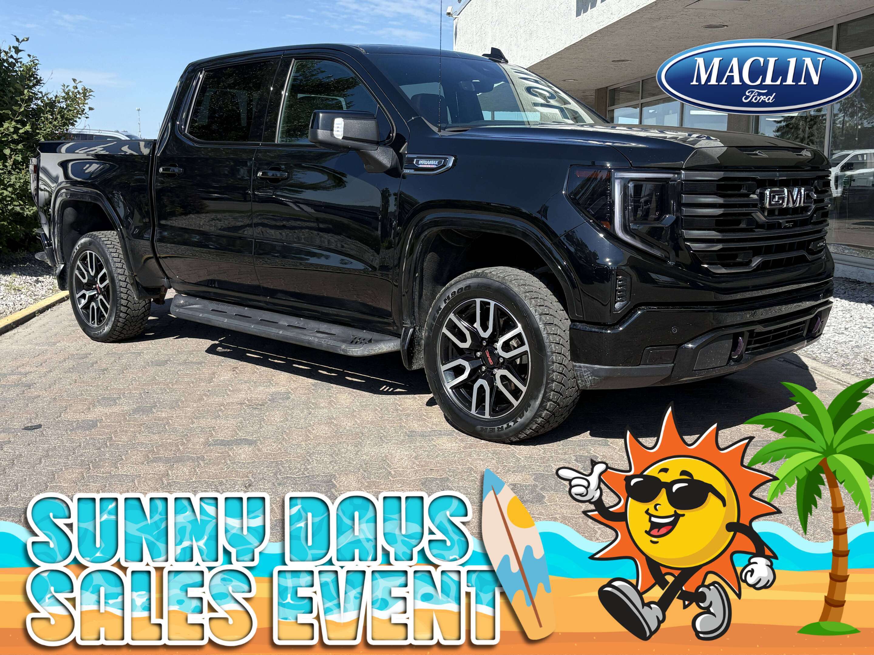 Black 2025 GMC Sierra 1500 Pickup Truck Four-Wheel Drive Automatic