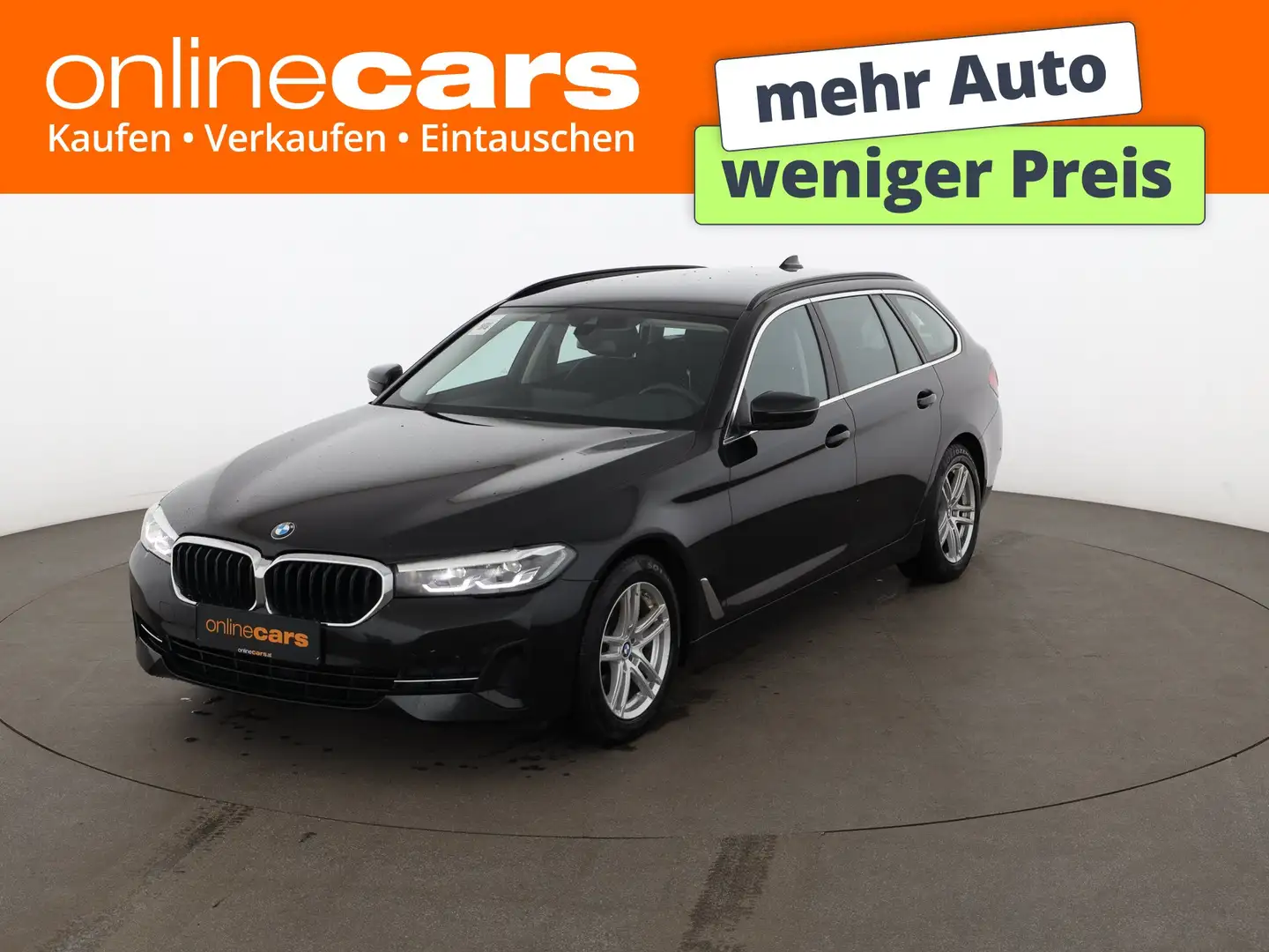 BMW 520 d Touring Aut LED LEDER NAVI R-CAM SITZHZG Schwarz - 1