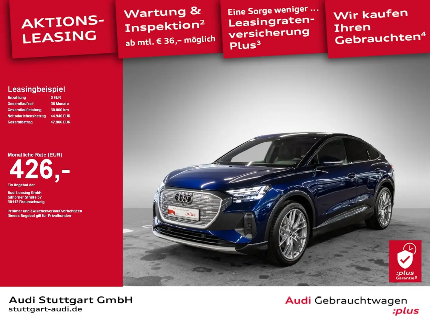 Audi Q4 e-tron Q4 Sportback 35 e-tron AHK Matrix Keyless Navi Blau - 1