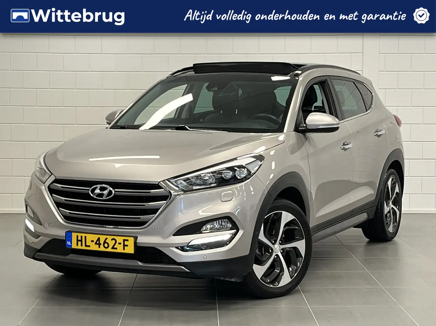 Hyundai TUCSON 1.6 T-GDi Premium 4WD LEDER | PANORAMADAK | 19 INC Beige - 1