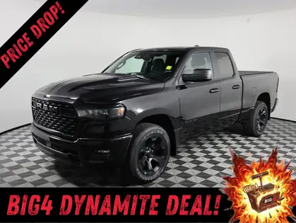 Black 2026 RAM 1500 Pickup Truck Four-Wheel Drive 8-Speed Automatic