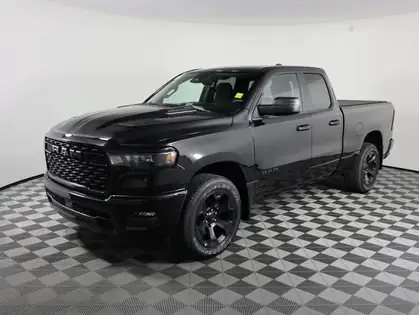 Black 2026 RAM 1500 Pickup Truck Four-Wheel Drive 8-Speed Automatic