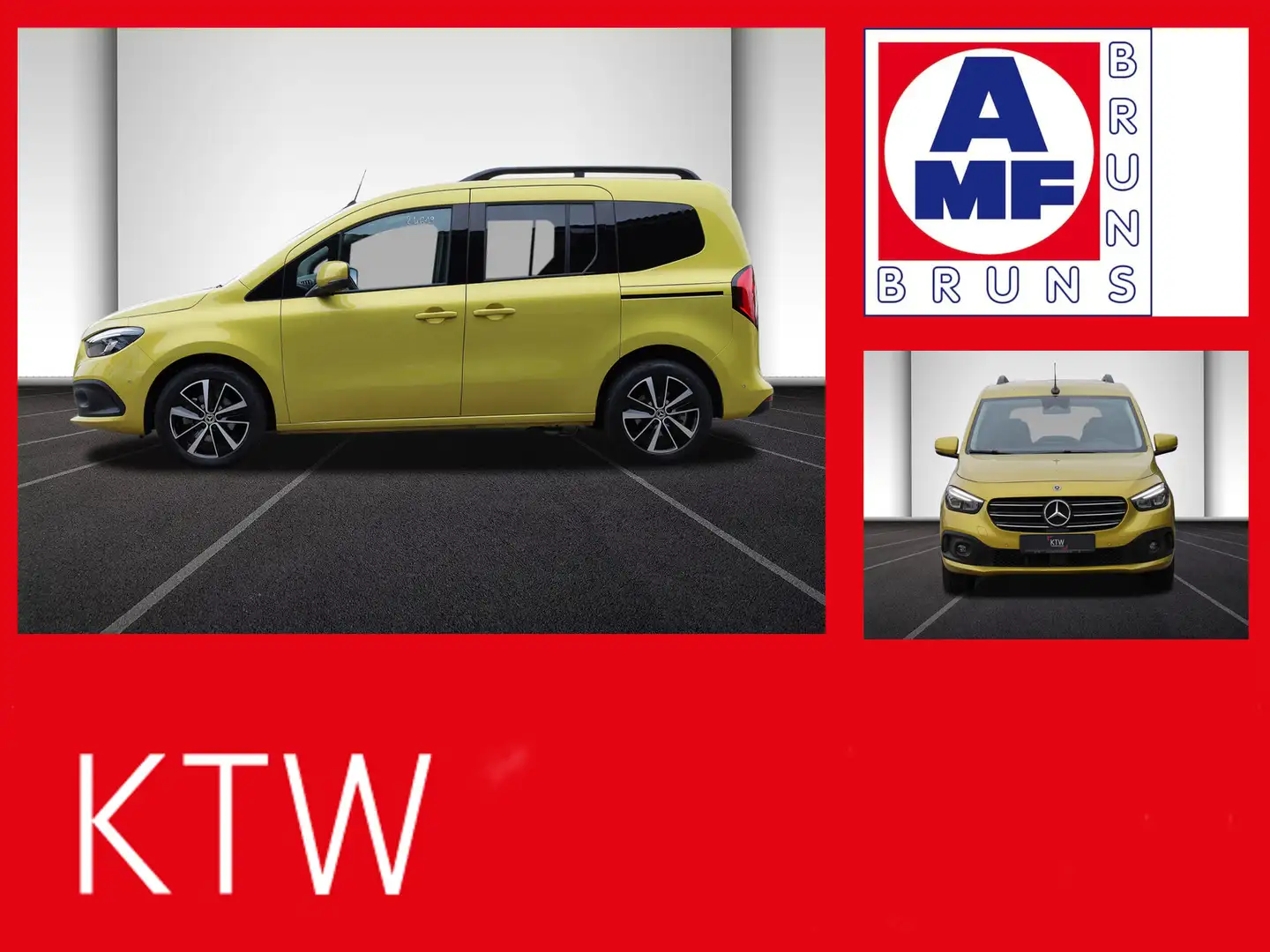 Mercedes-Benz Classe T Progressive,AMF Rollstuhlrampe,LED,Navi Jaune - 1