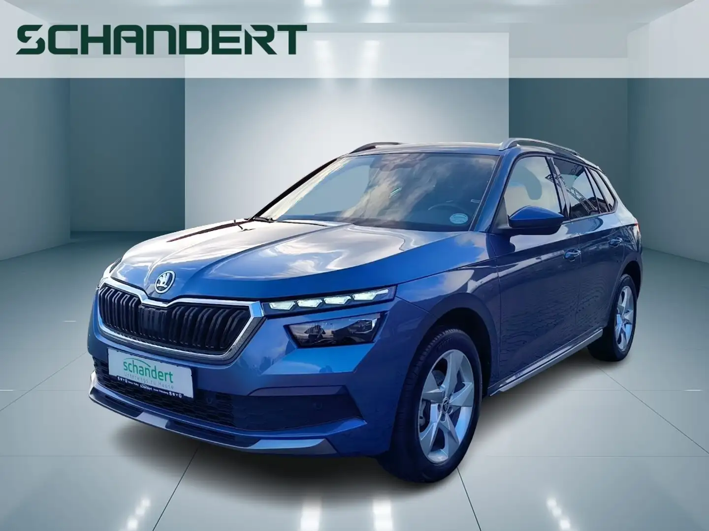 Skoda Kamiq 1.5 TSI Style DSG LED Navi AHK Klimaautomatik Blau - 1