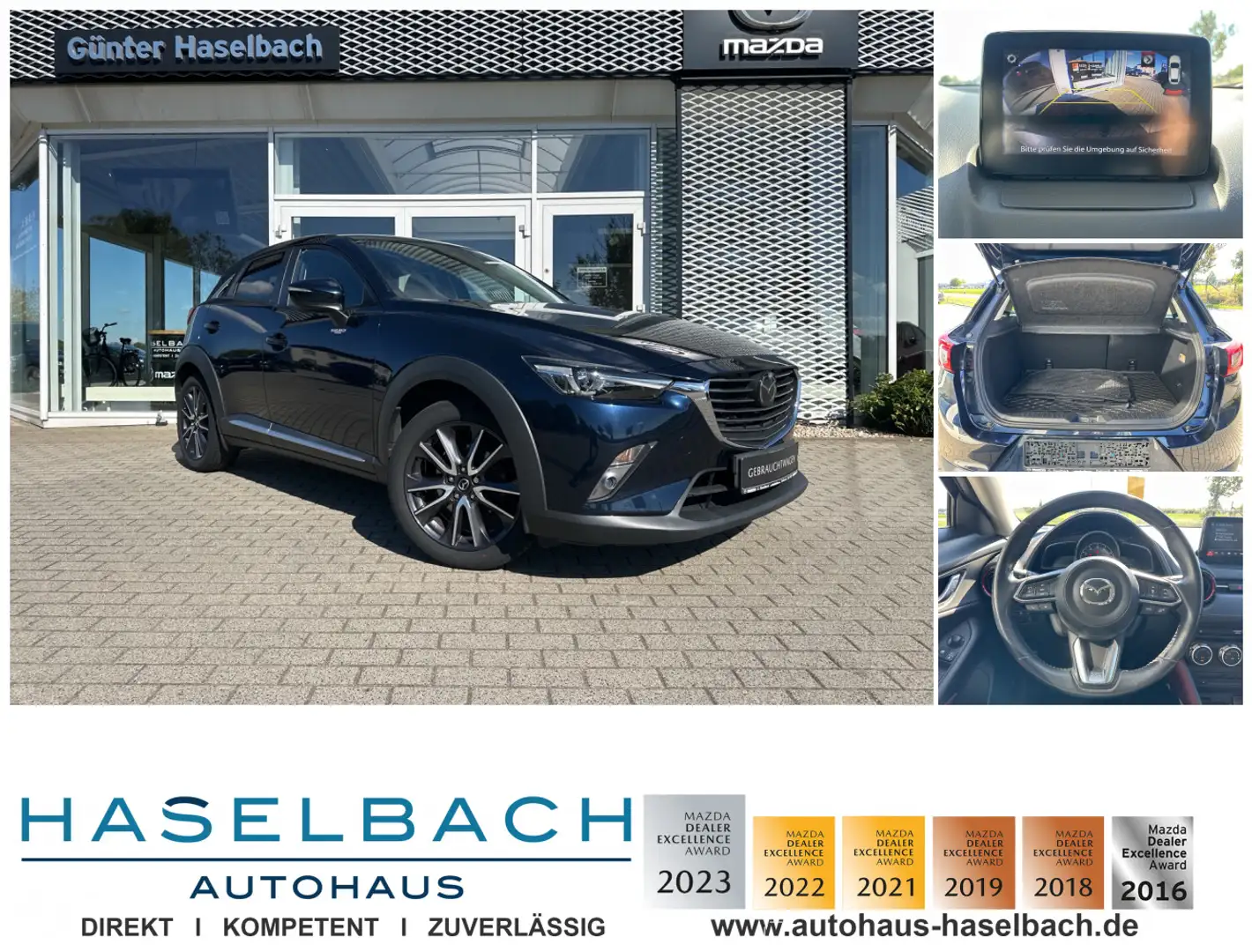Mazda CX-3 SPORTS TEC-P AHK RFK BOSE ACC Klimaaut Sitzheizg F Blau - 1
