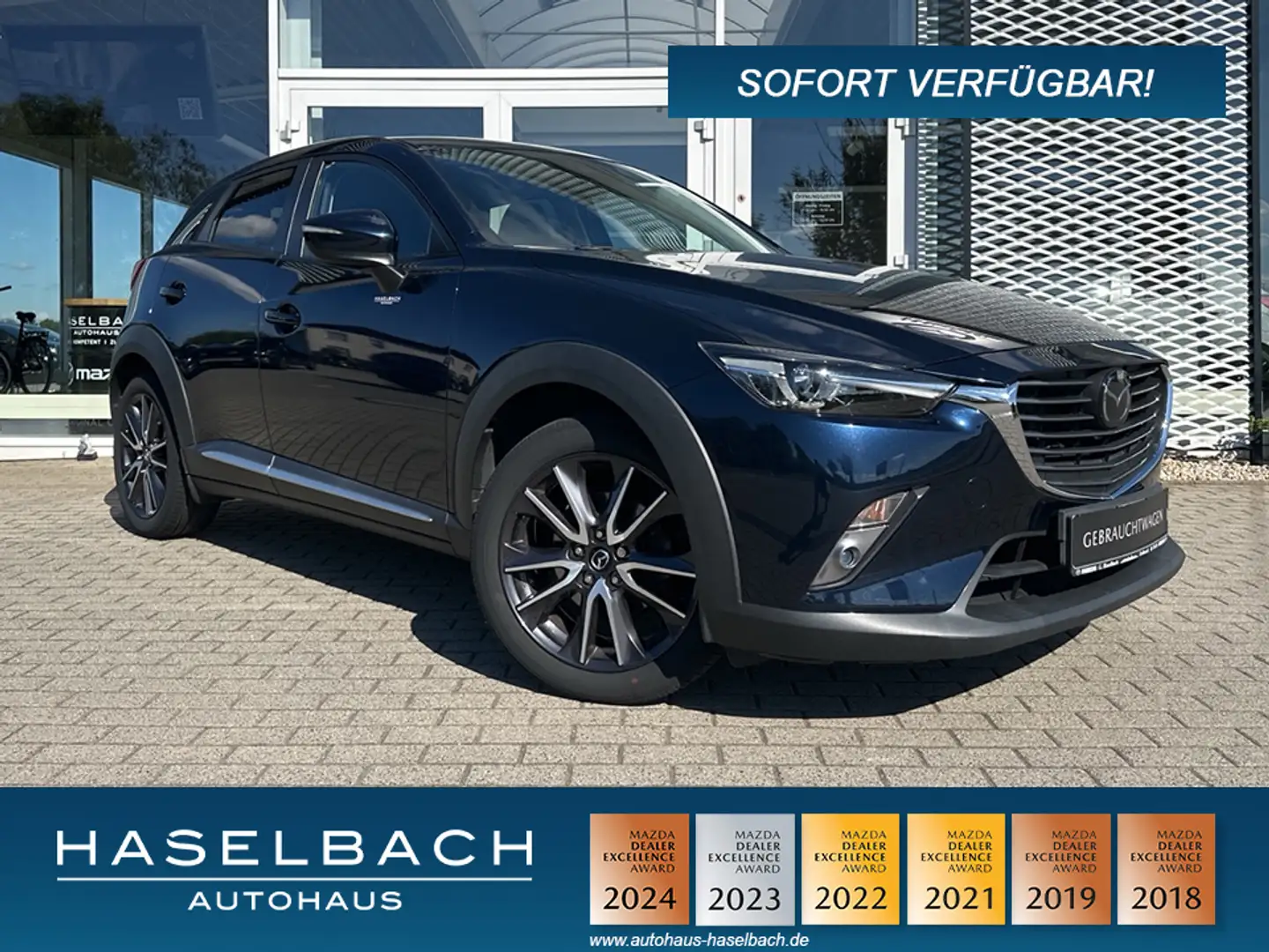 Mazda CX-3 SPORTS TEC-P AHK RFK BOSE ACC Klimaaut Lenkradheiz Blau - 1
