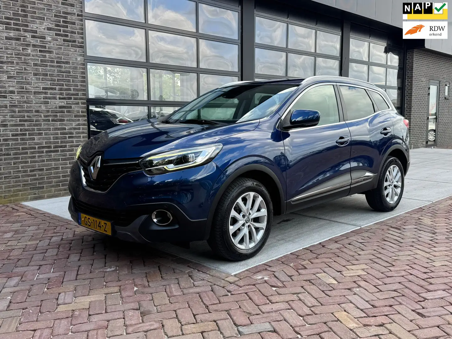 Renault Kadjar 1.2 TCe Intens | 1/2 Leer | Navi | Clima | Cruise Blauw - 1