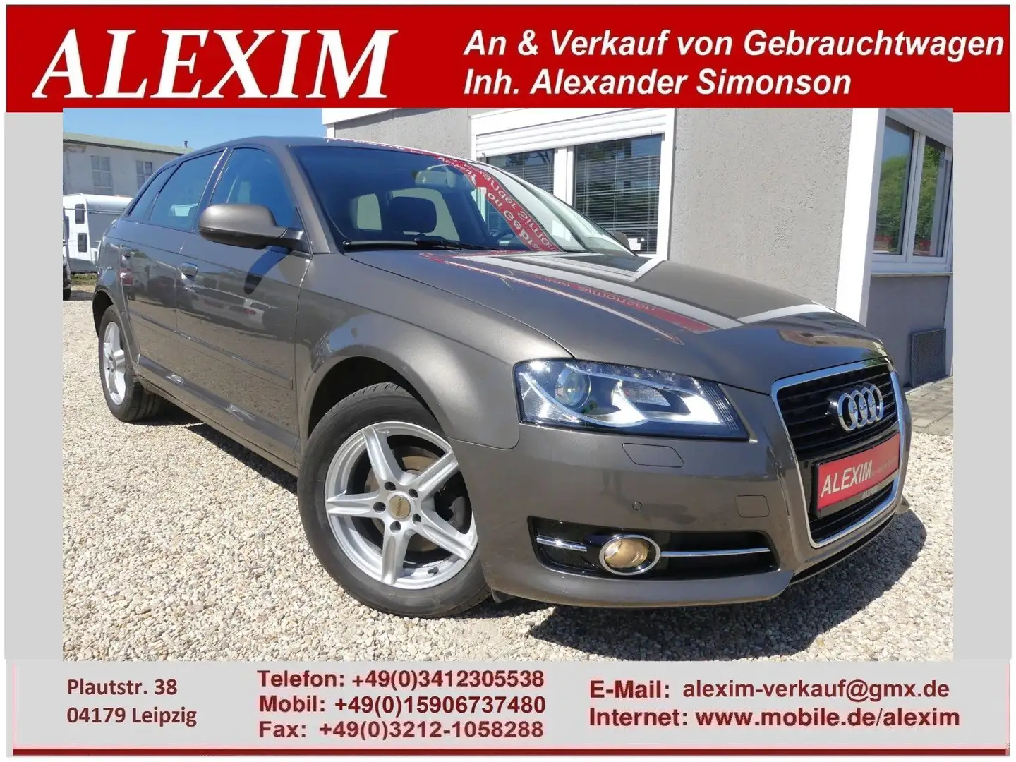 Audi A3 Sportback 1.4 TFSI/Temp/Klimaaut/Bi-Xenon Grigio - 1