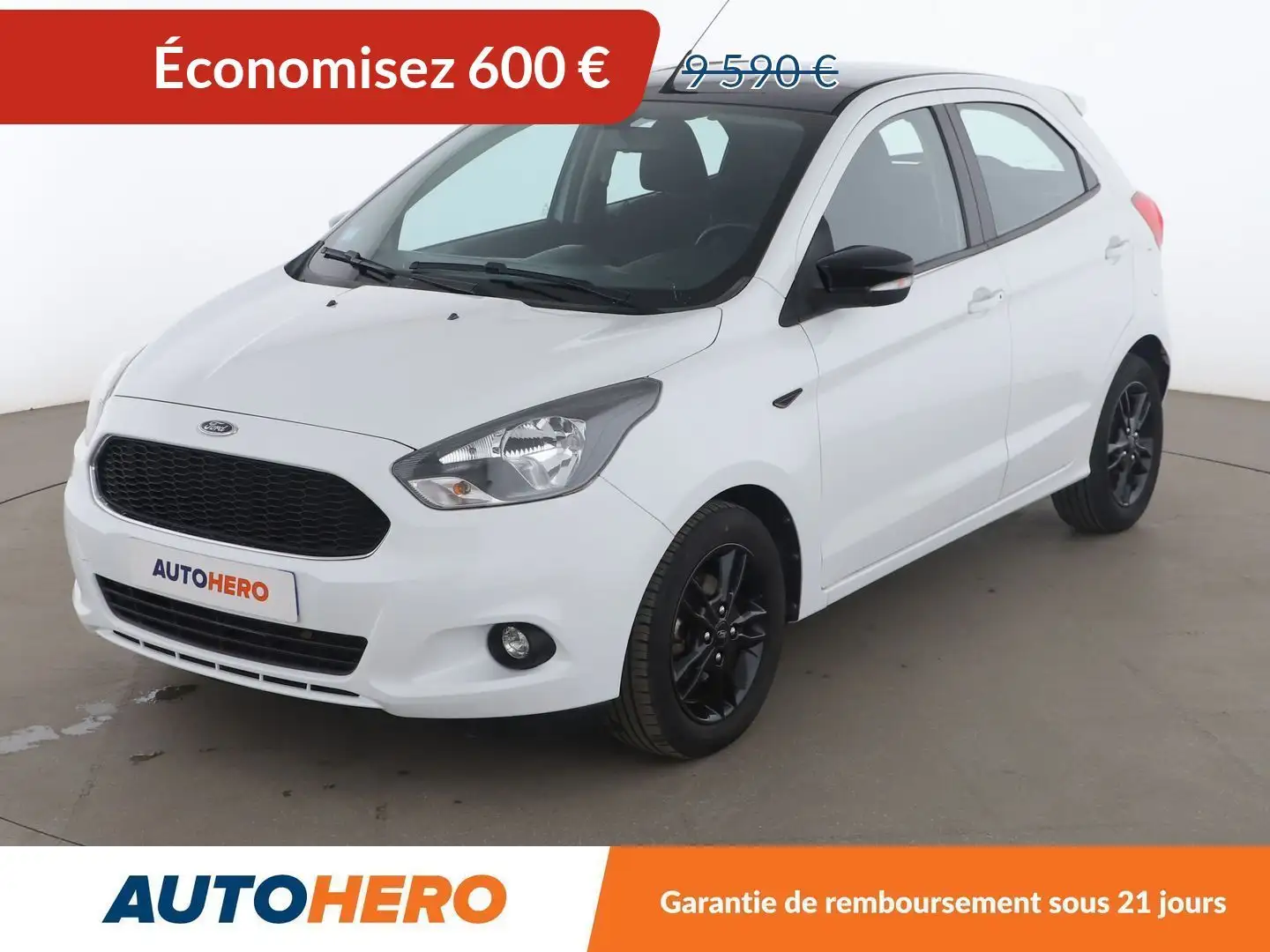 Ford Ka/Ka+ 1.2 Ti-VCT Black Edition Blanc - 1