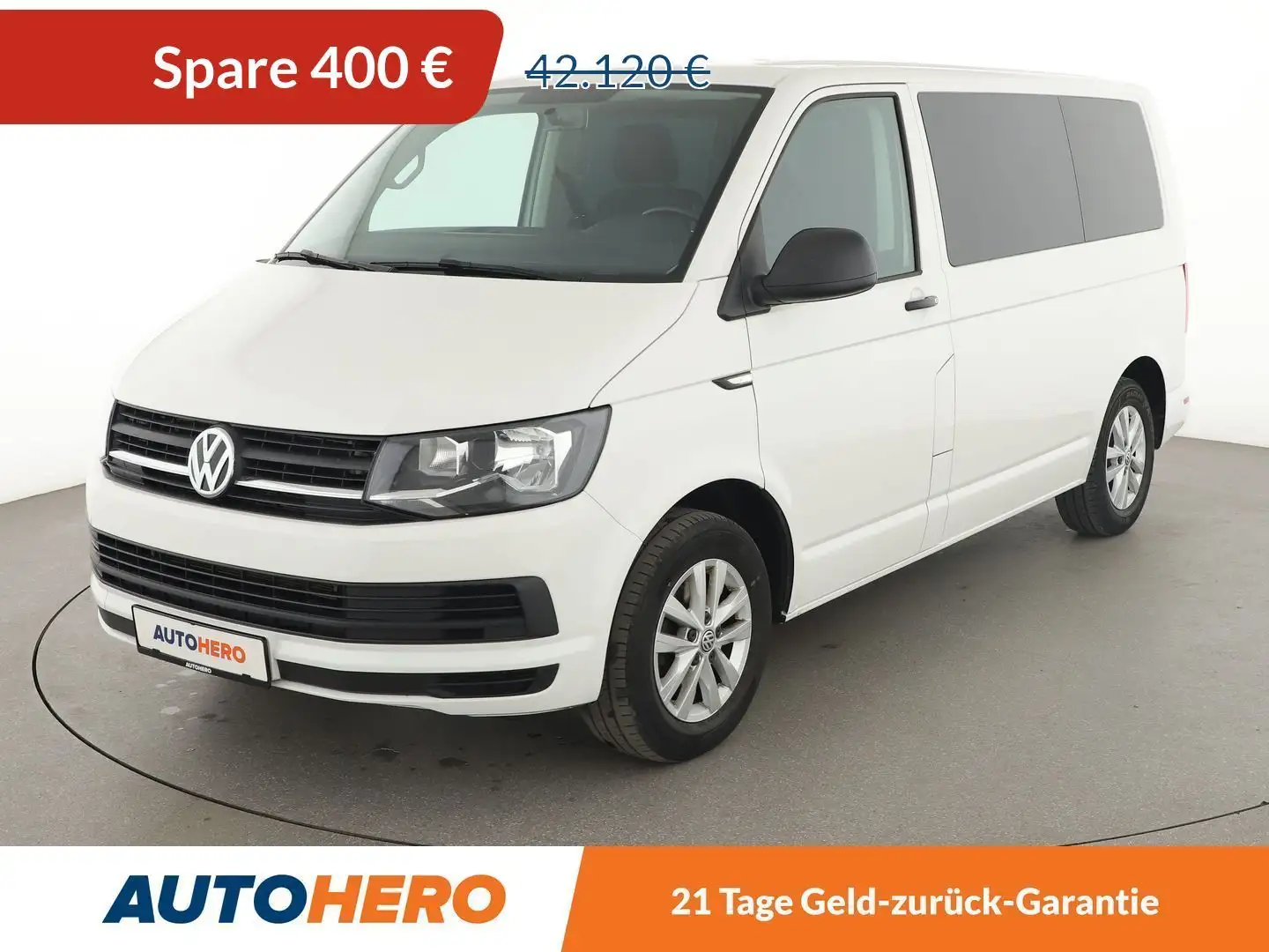 Volkswagen T6 Multivan 2.0 TDI Trendline Aut.*STHZ*KLIMA*SHZ* Weiß - 1