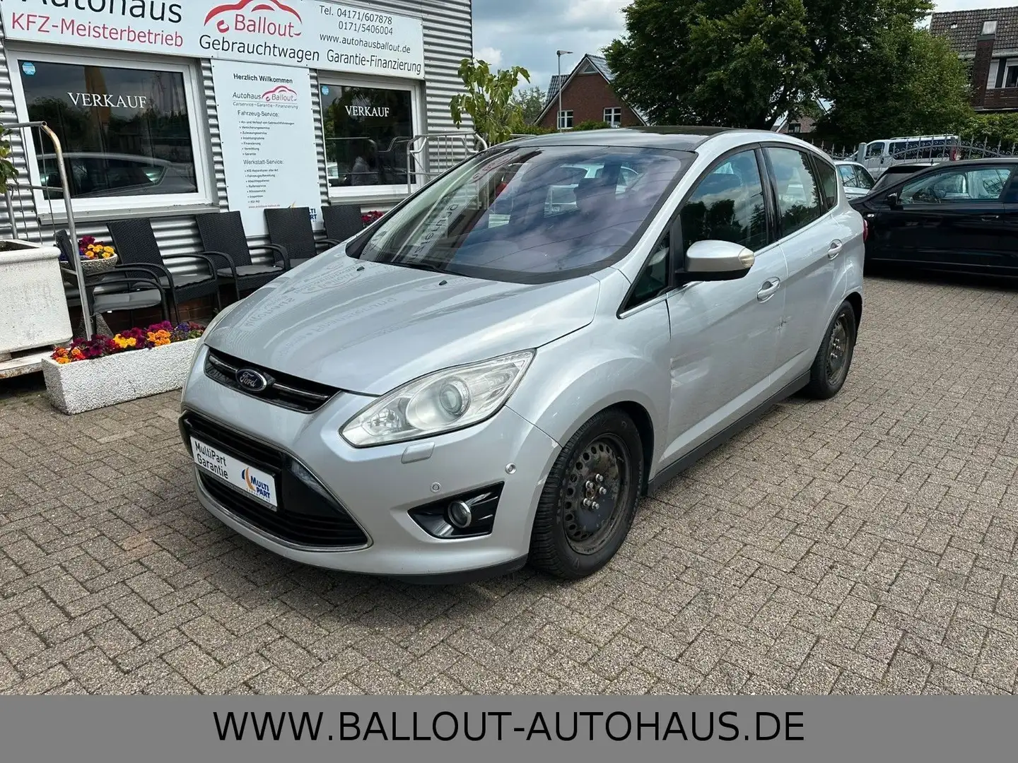 Ford C-Max Titanium*2.HAND*KLIMA*PANO*TEMP*TÜV 01/26* Silber - 2