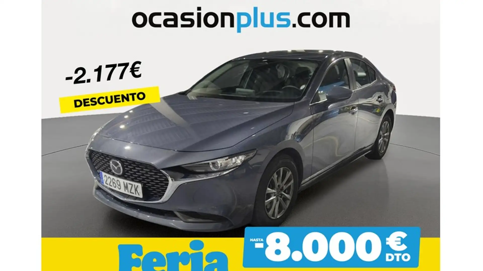 Mazda 3 Sedán 2.5 e-Skyactiv-G Prime-line 103kW Grijs - 1