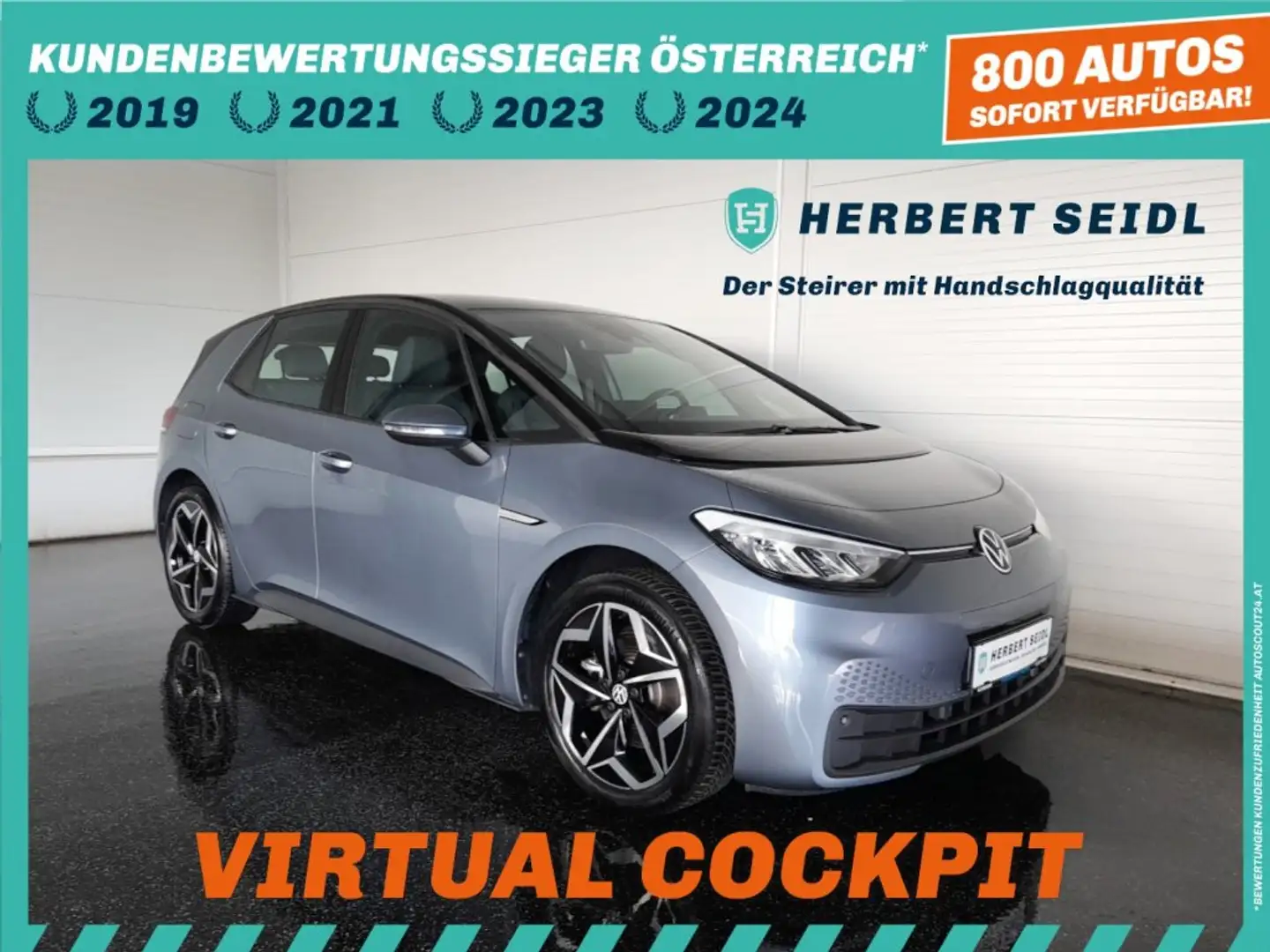 Volkswagen ID.3 PURE PERFORMANCE 45 kWh *19 ZOLL / VIRTUELL / VOLL-LED / NAVI / CCS-LADEDOSE / PDC VO&HI* Blau - 1