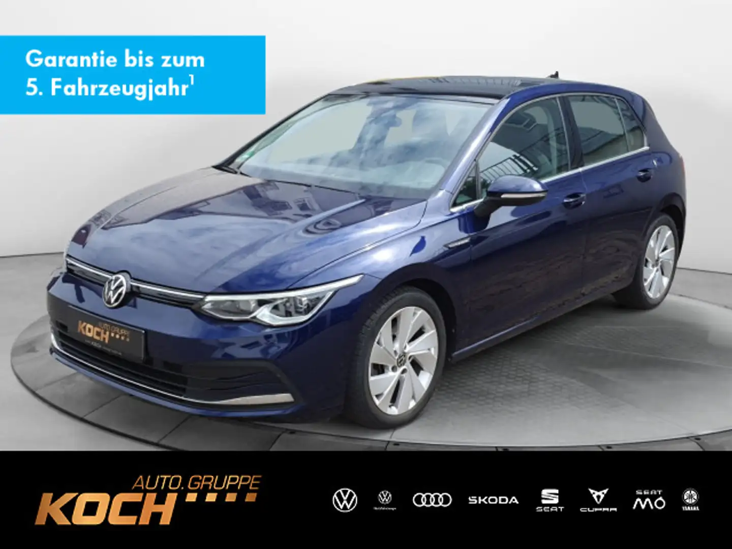 Volkswagen Golf VIII 1.5 eTSI Style DSG Navi LED Panoramada Bleu - 1