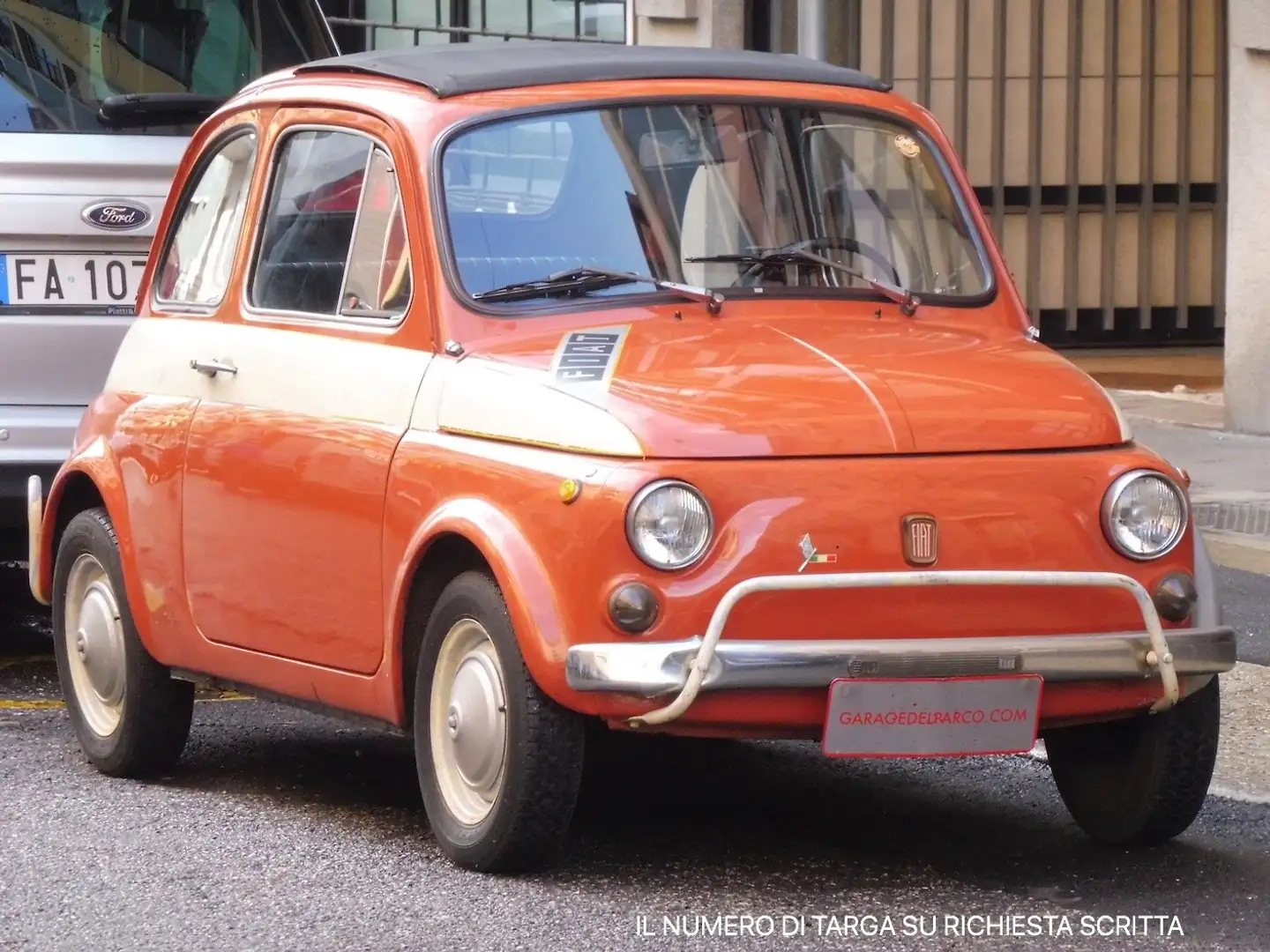 Fiat 500 AUTO E TARGHE ORIGINALI Arancione - 1