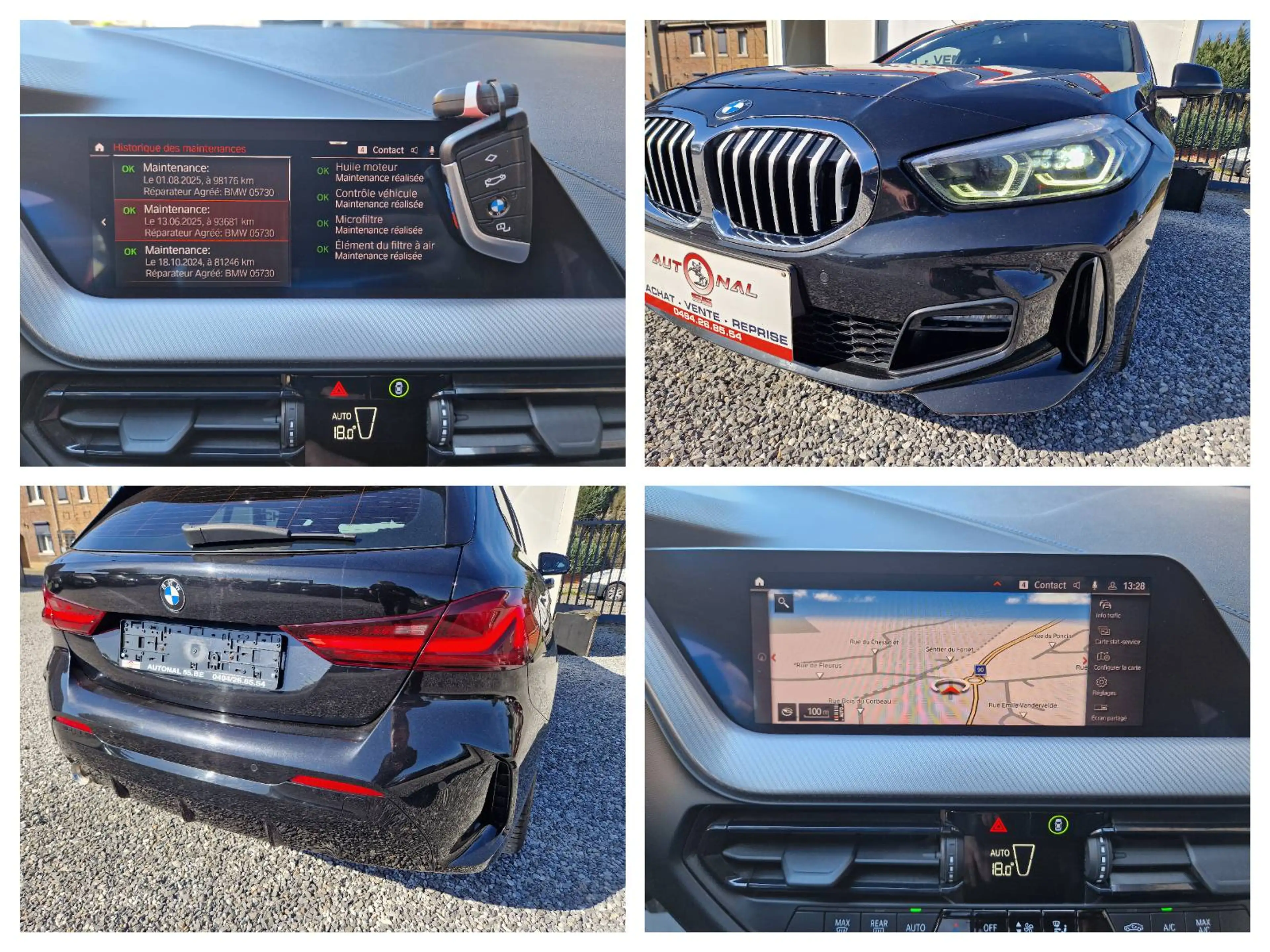BMW 116 d PACK M SPORT*CARNET*XENON*GPS*CUIR*CARPLAY*PDC — photo 8