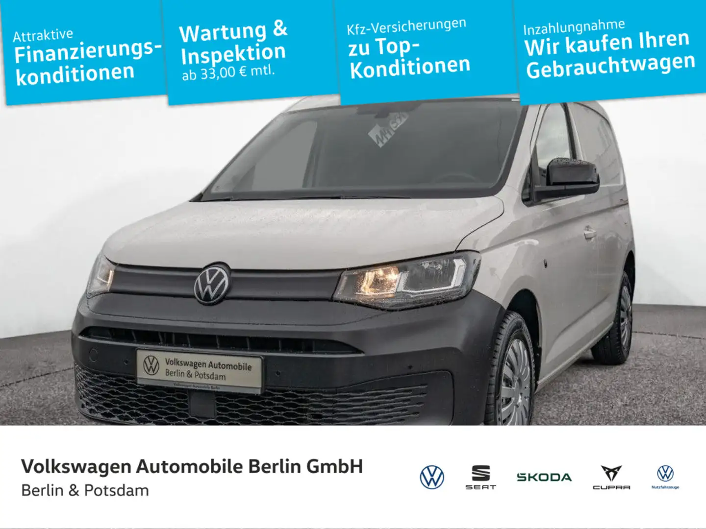 Volkswagen Caddy Cargo 2.0 TDI Klima Navi PDC Telef SHZ Wit - 1