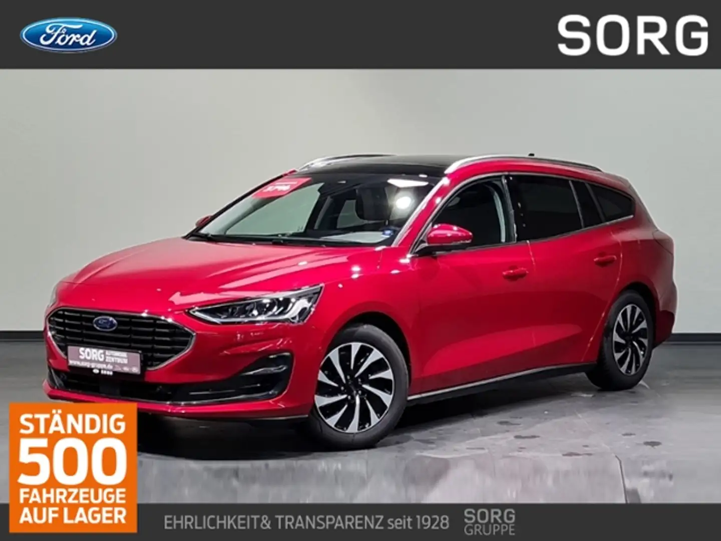 Ford Focus 1.0 EcoB MHEV Titanium X*PANO-SD*ACC*-39%* Rot - 1