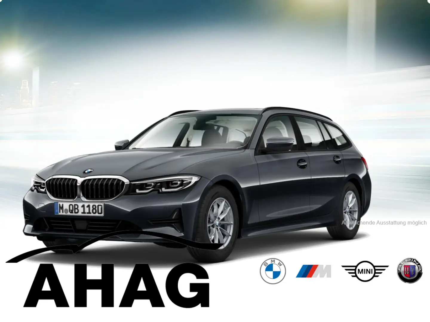 BMW 318 i Touring Advantage Auto Aut. Klimaaut. PDC Grau - 2