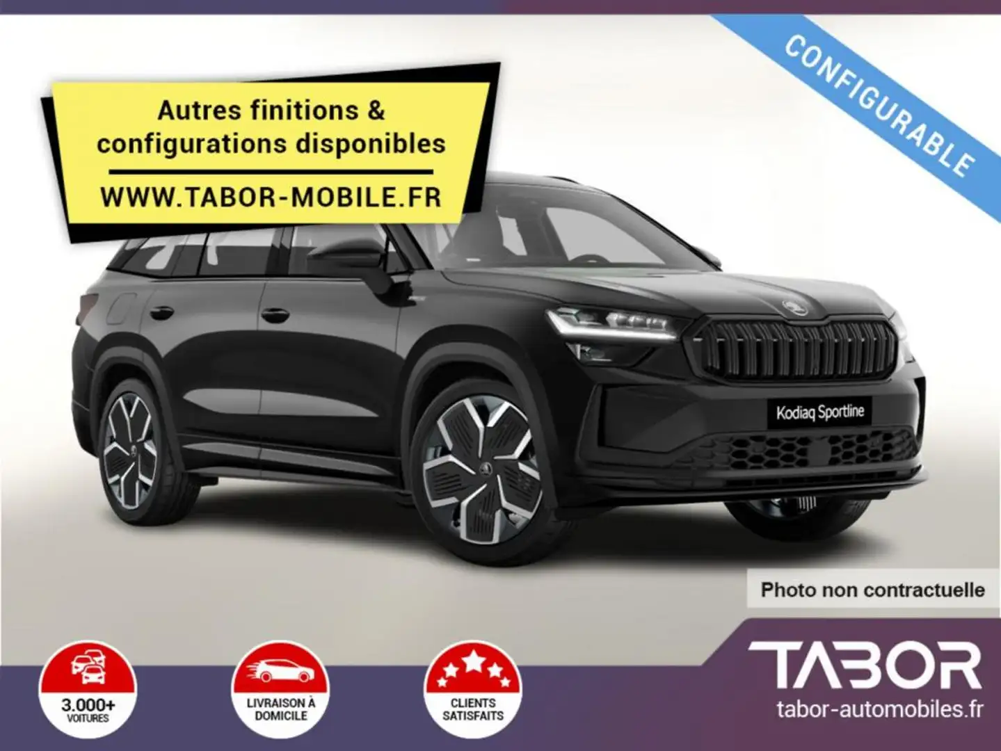 Skoda Kodiaq eTSI 150 DSG Sportl Matrix GPS ACC Bleu - 1