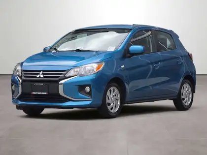 Blue 2022 Mitsubishi Mirage Hatchback Front-Wheel Drive Continuously Variable Transmission