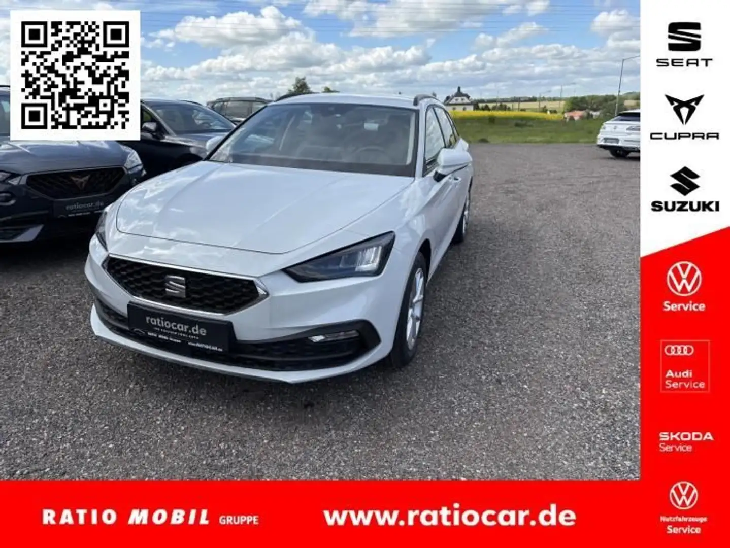 SEAT Leon LEON SPORTSTOURER ROAD EDITION 1.5 TSI AHK-VORB. Blanc - 1
