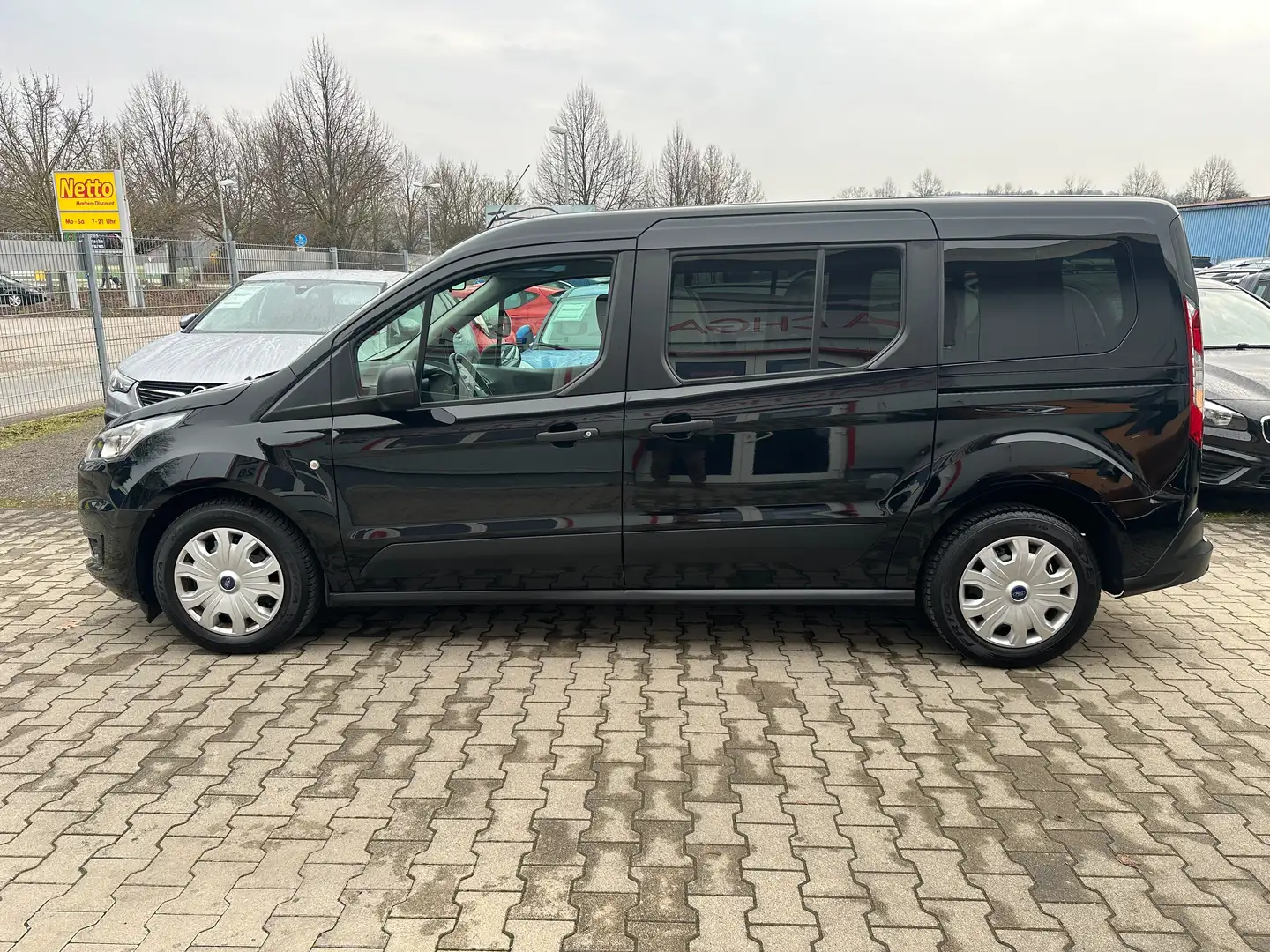 Ford Transit Connect 1.5EcoBlue*Lang*AHK*Klima*Tempo*Parkpilot Schwarz - 2