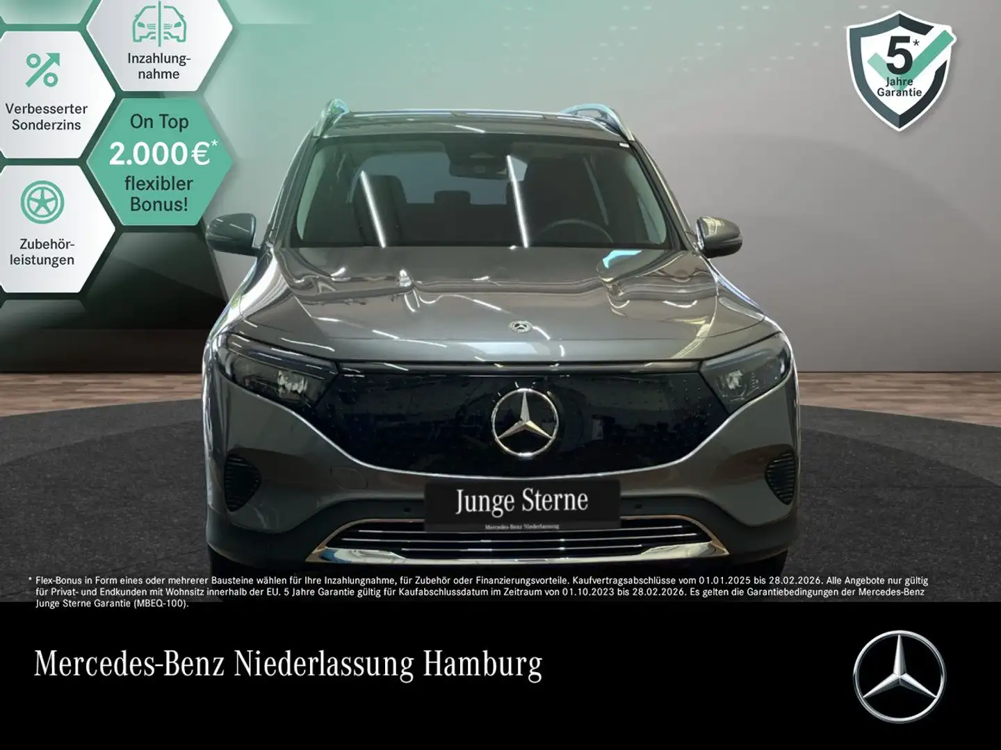 Mercedes-Benz EQB 300 4M PROG+PLUS-PAKET+AHK+KAMERA+MEMORY+SPUR Grau - 1
