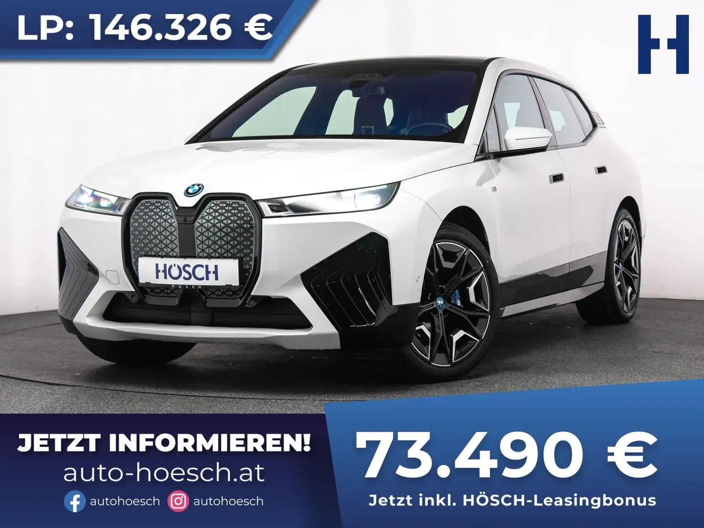 BMW iX M60 PANO AHK 22er B&W TOP-ANGEBOT -50% Weiß - 1