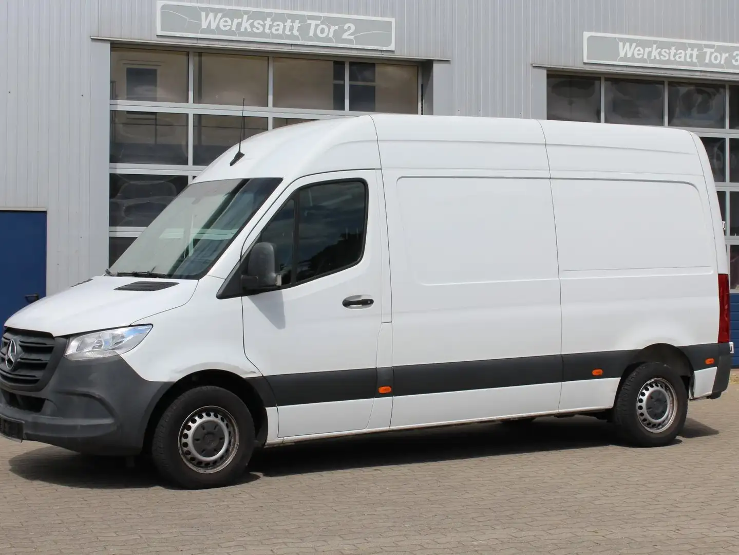 Mercedes-Benz Sprinter 214 CDI FWD L2H2 Kasten Hochraum AHK 1-Hand TÜV Weiß - 2