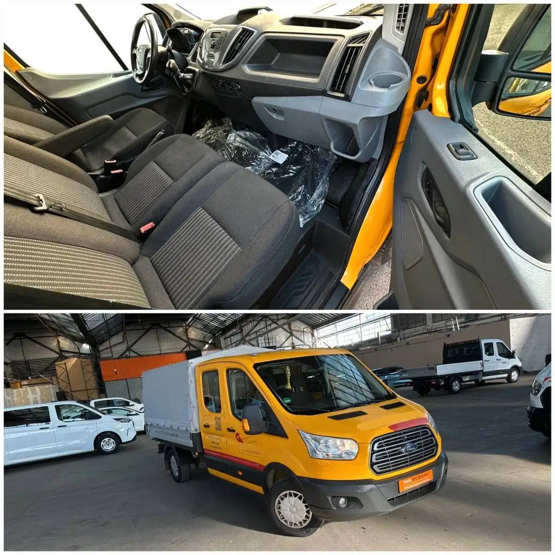 Ford Transit Pritsche 7 Sitze L3 Doppelkabine TÜV27 Jaune - 1