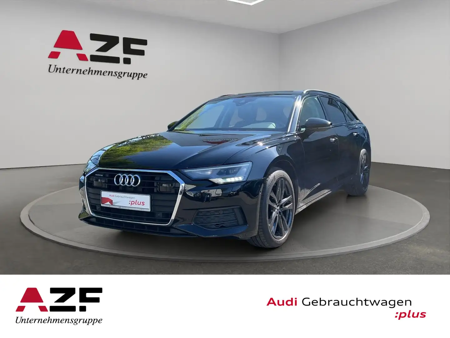 Audi A6 45 TDI qu. S-tronic AHK+NAVI+LEDER+LED+ Schwarz - 1