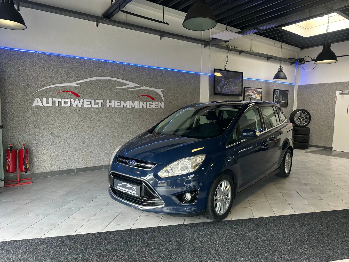 Ford Grand C-Max 1.6 Titanium*12M.Garantie*Finanzierung* Bleu - 1