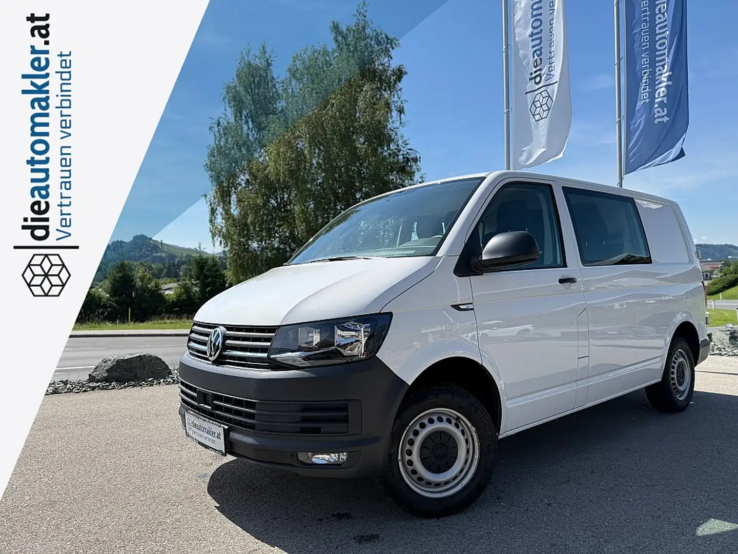 Volkswagen T6 Transporter T6 Doka-Kastenwagen KR 2,0 TDI *NETTO € 24.158,--* Blanc - 1