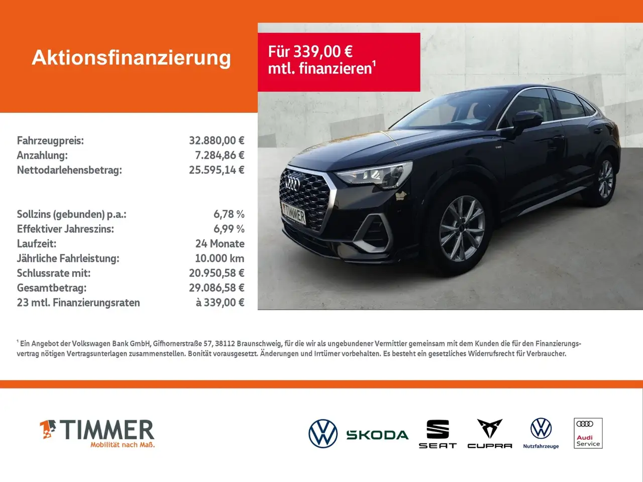 Audi Q3 Sportback 35 TDI S tronic S LINE +LED +ACC +RKAM