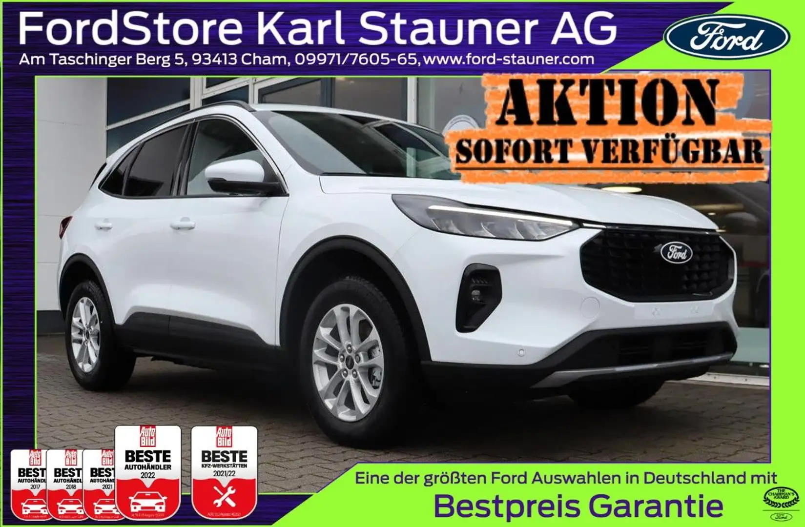 Ford Kuga Titanium 2.5 Plug-in-Hybrid 4,99% FIN* AHK Wit - 1